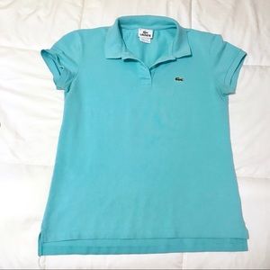 Baby blue Lacoste polo